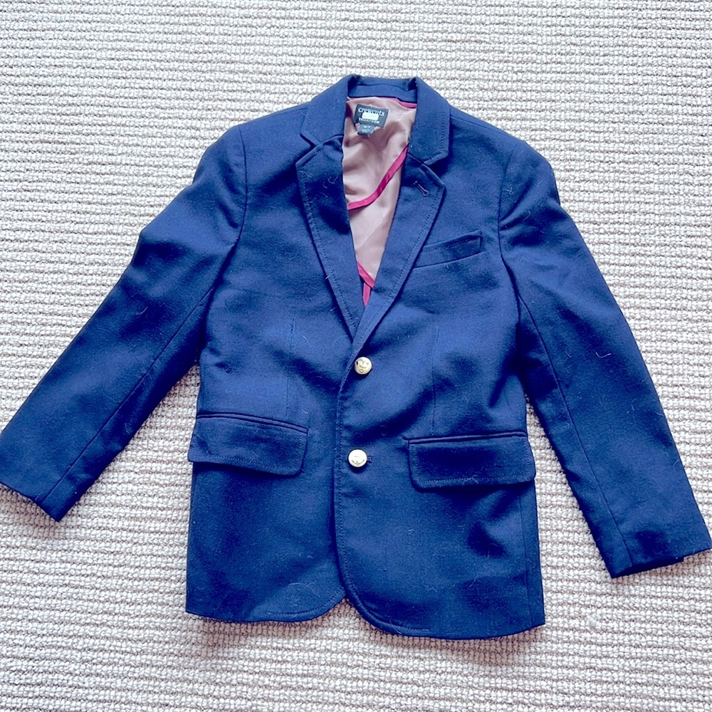 Boys Crewcuts navy blue blazer size 6/7